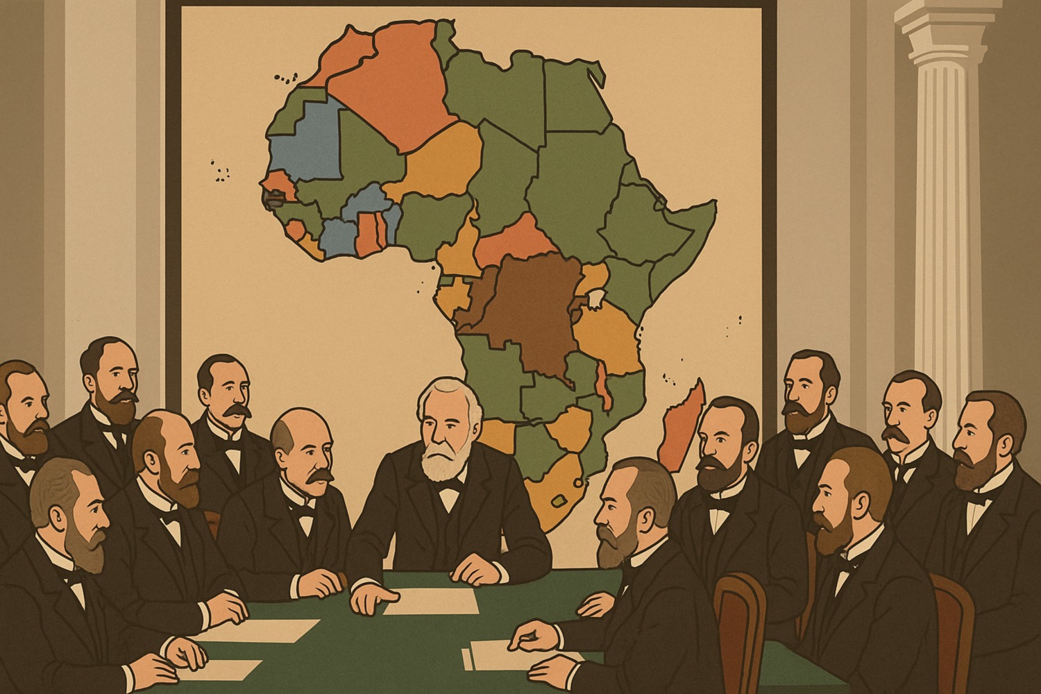 Conferência de Berlim de 1885 inventou que raio de países?