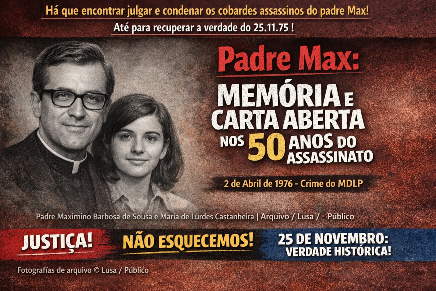 Padre Max (1976–2026): 50 Anos Depois, a Verdade Continua por Julgar